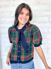 Load image into Gallery viewer, Holiday Fever Navy Top