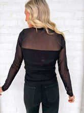 Load image into Gallery viewer, Forgive Me Not Black Top