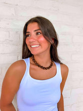 Load image into Gallery viewer, Resin Round Brown Necklace