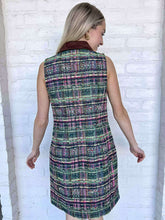 Load image into Gallery viewer, THML Rest Away Green Tweed Dress