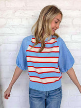 Load image into Gallery viewer, THML Starting Fresh Blue Top