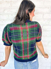 Load image into Gallery viewer, Holiday Fever Navy Top