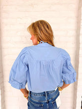 Load image into Gallery viewer, Call Me Later Blue Top