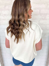 Load image into Gallery viewer, Stitch With Me Ivory Top