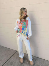 Load image into Gallery viewer, Queen Of Sparkles Grey Colorblock
Gingham QOS Card Logo Sweatshirt