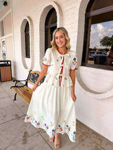 Load image into Gallery viewer, Fields Of Spring White Skirt Set