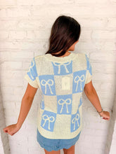 Load image into Gallery viewer, Much Needed Blue Bow Top