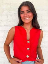 Load image into Gallery viewer, First Class Red Vest Top