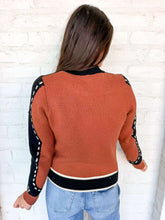 Load image into Gallery viewer, THML Wish You Well Brown Flower Sweater