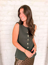 Load image into Gallery viewer, Out Of The Woods Dark Olive Top
