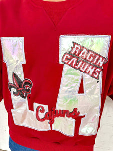 Queen Of Sparkles University of Louisiana at Lafayette Metallic Icon Sweatshirt