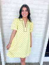 Load image into Gallery viewer, Around The Clock Yellow Dress