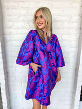 Load image into Gallery viewer, Cherry Blossom Royal Blue Dress