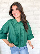 Load image into Gallery viewer, The Weekend Mood Green Top