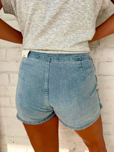 Load image into Gallery viewer, High Tide Wrap Light Denim Skort