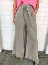 Load image into Gallery viewer, Around Town Ash Mocha Terry Washed Pants