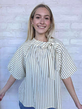 Load image into Gallery viewer, THML Headed That Way Stripe Ivory Top