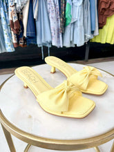 Load image into Gallery viewer, The Pompano Yellow Sandal Heel