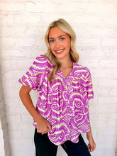 Load image into Gallery viewer, Time To Vacay Lavender Top