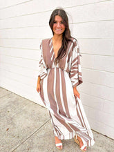 Load image into Gallery viewer, Here And Now Taupe Maxi Dress