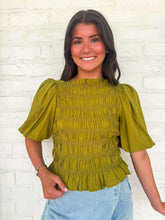 Load image into Gallery viewer, Rush To You Olive Top