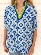 Load image into Gallery viewer, Garden On Cobalt Top