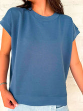 Load image into Gallery viewer, In A Daydream Blue Indigo Scuba Top
