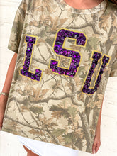 Load image into Gallery viewer, Queen Of Sparkles LSU Camo Tee