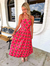 Load image into Gallery viewer, Like Old Times Coral Polka Dot Dress