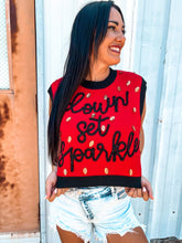 Load image into Gallery viewer, Queen Of Sparkles Down Set Sparkle Red