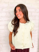 Load image into Gallery viewer, Treat Yourself Floral Cream Knit Top