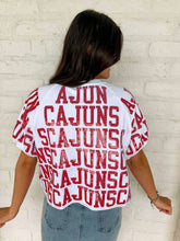 Load image into Gallery viewer, Jordan Amanda White Cajuns Top