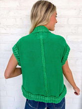 Load image into Gallery viewer, Still The Same Green Cardigan Vest