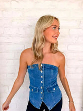 Load image into Gallery viewer, The Main Medium Denim Top