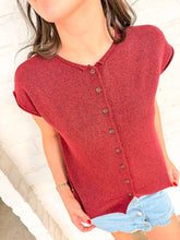 Load image into Gallery viewer, Rise Up Burgundy Top