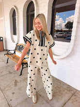 Load image into Gallery viewer, Polka Dot Fever Oatmeal Pant Set