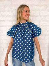 Load image into Gallery viewer, THML Headed That Way Polka Dot Top