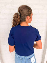 Load image into Gallery viewer, For The Moment Navy Top