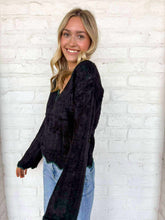 Load image into Gallery viewer, Just Say It Black Top