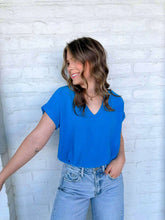 Load image into Gallery viewer, Simple Joy Royal Blue Top