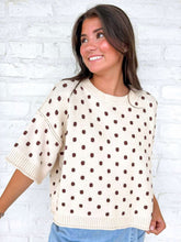 Load image into Gallery viewer, The Way You Are Ecru Polka Dot Top