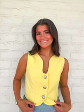 Load image into Gallery viewer, First Class Lemon Vest Top