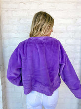 Load image into Gallery viewer, For The Plot Purple Fur Coat