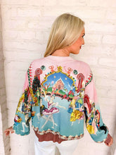 Load image into Gallery viewer, Queen Of Sparkles Multi Nutcracker Ballet Scene Cardigan ￼