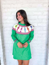 Load image into Gallery viewer, Queen Of Sparkles Green Multi Rainbow Nutcracker Dress