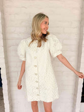 Load image into Gallery viewer, Elegant Gaze Cream Dress