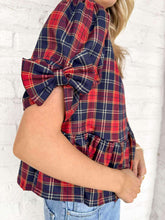 Load image into Gallery viewer, Fill Your Hearts Plaid Top