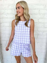 Load image into Gallery viewer, Gingham Gameday Purple Set