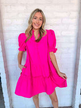 Load image into Gallery viewer, Carry Yourself Hot Pink Dress