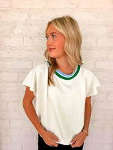 Load image into Gallery viewer, Smooth Going White Shirt Sleeve Top